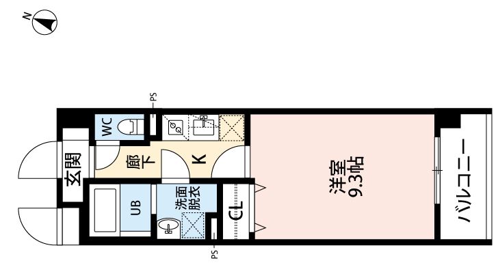 広島市東区光が丘のマンションの間取り