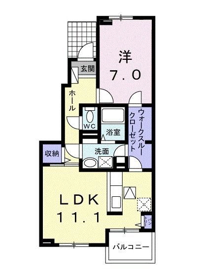 エスポワールIIの間取り