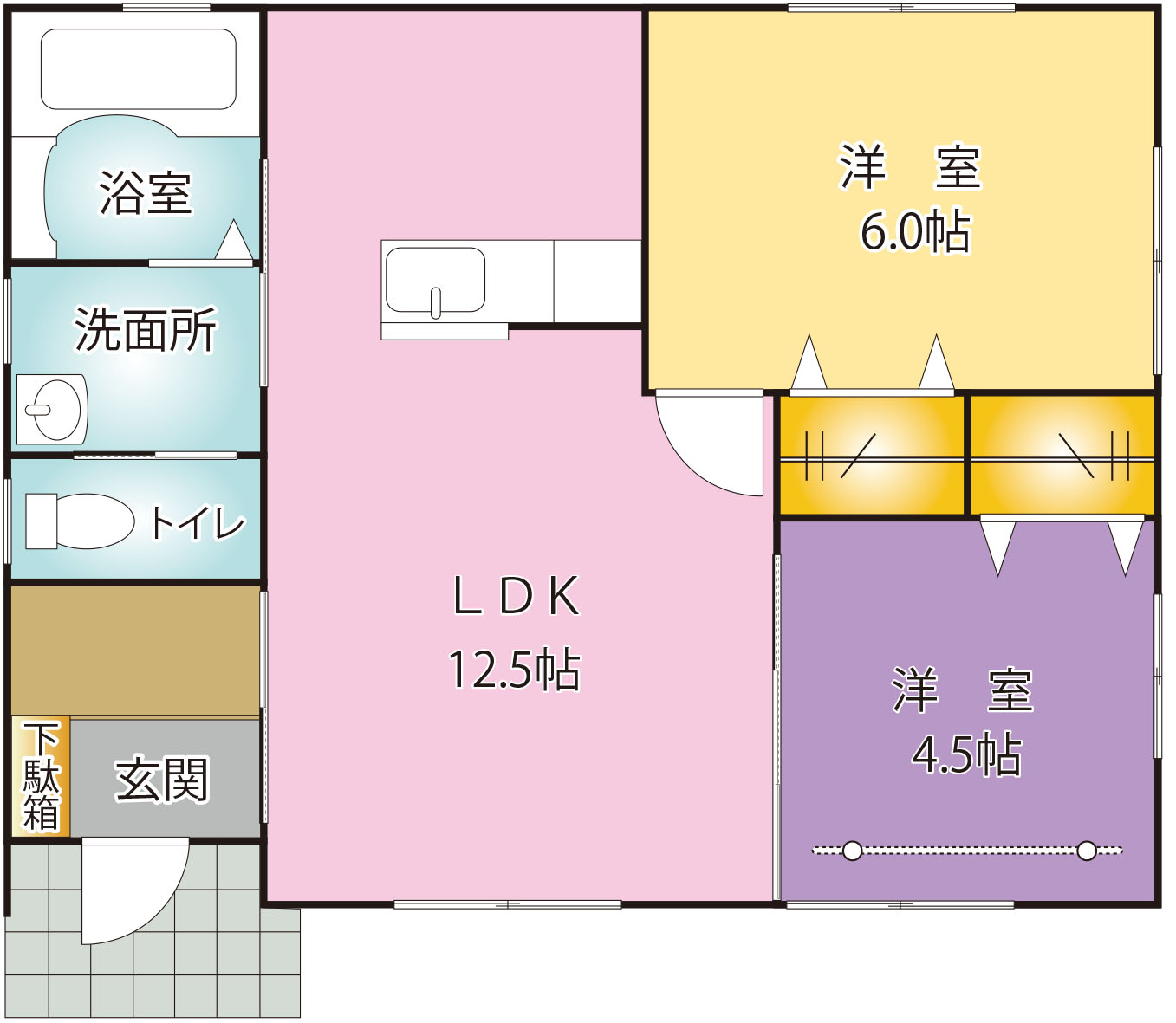 オークフラットIIIの間取り