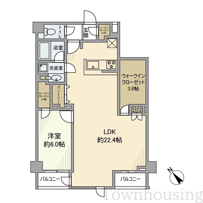 デュフレ渋谷本町の間取り