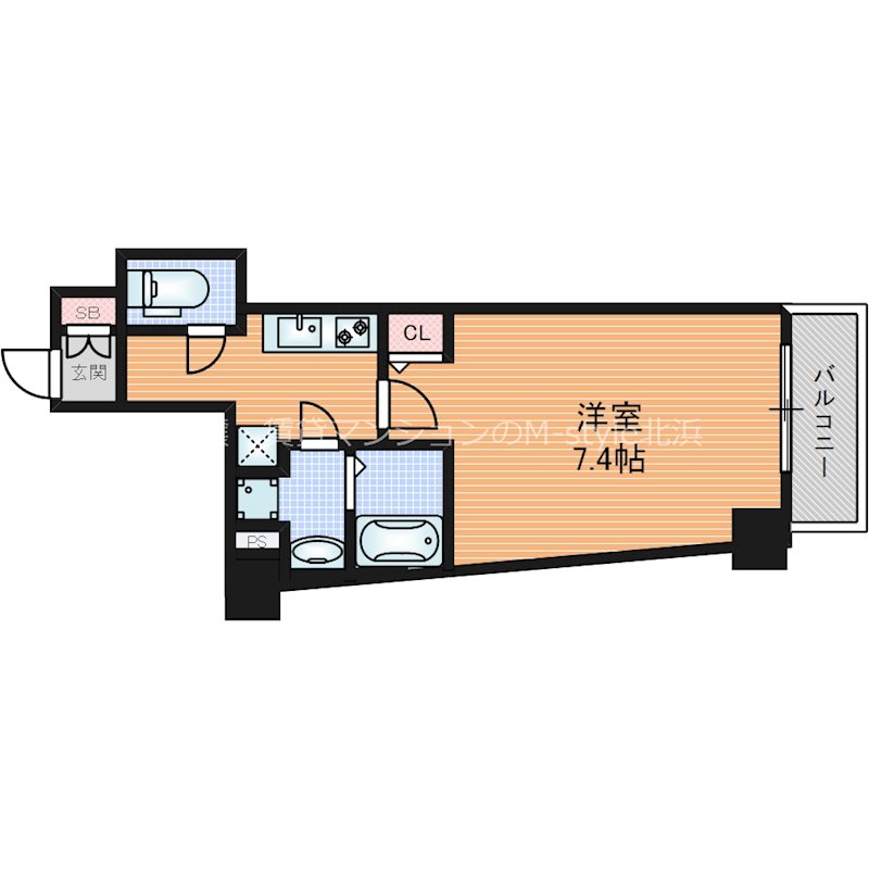 エグゼ阿倍野の間取り