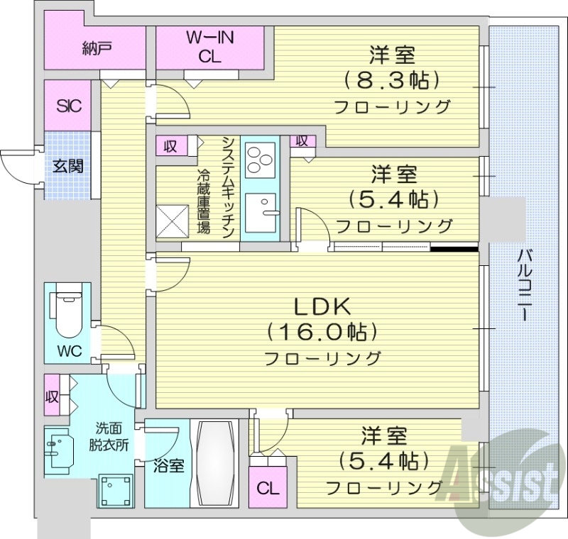 ONE札幌ステーションタワーの間取り