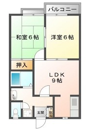 神崎郡市川町屋形のアパートの間取り