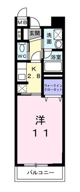 横浜市都筑区南山田のマンションの間取り