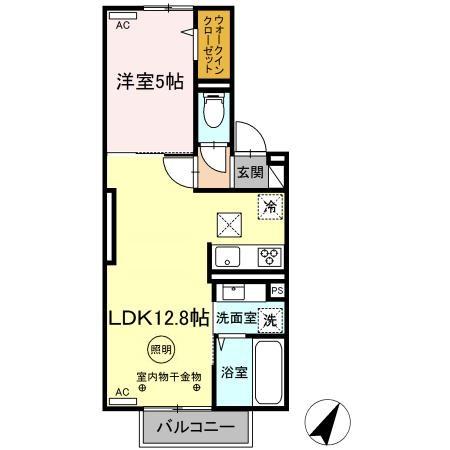 D-ROOM ALBAの間取り