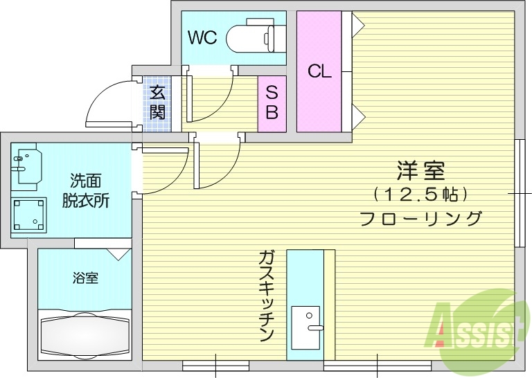 アトリエプルミエの間取り