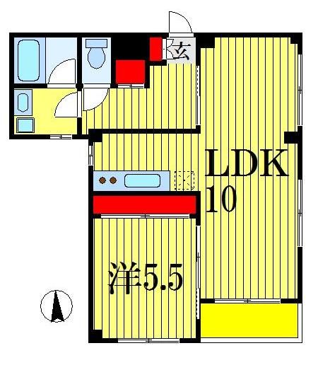 ブルーハーツ院内の間取り