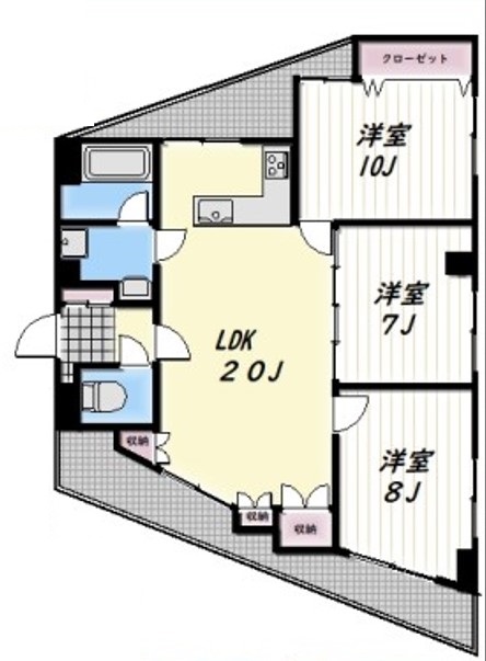 大田区上池台のマンションの間取り