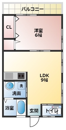 船橋市薬円台のアパートの間取り