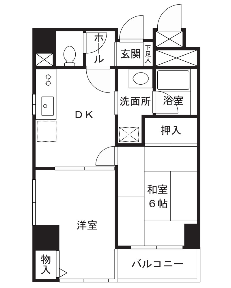 ユーコート川崎の間取り