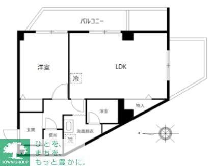 港区白金のマンションの間取り