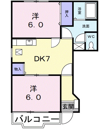 ＣＯＭＯＤＯ旭の間取り