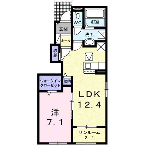 グリーン琥珀甲南IIの間取り