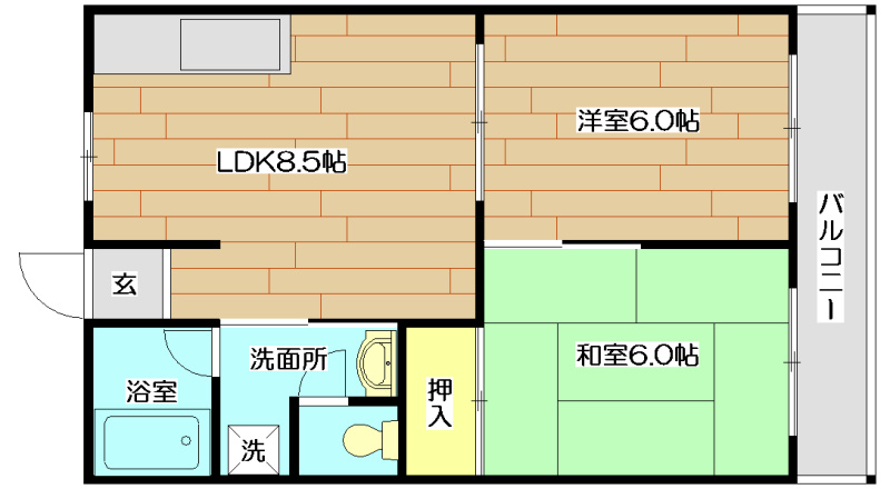 ジュネスドミールの間取り