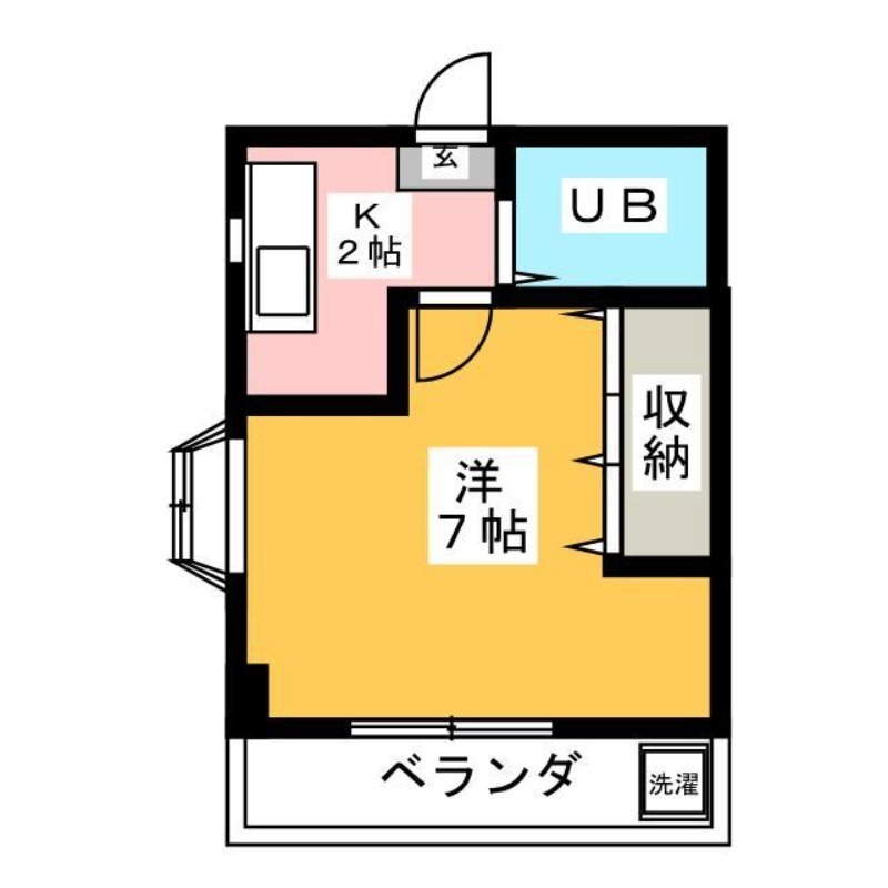 ラッキーハウス　南棟の間取り