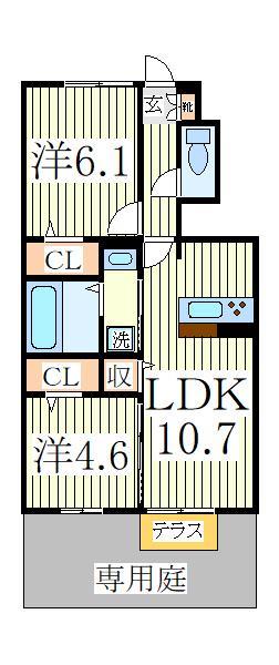 フェリス酒井根Ｖの間取り