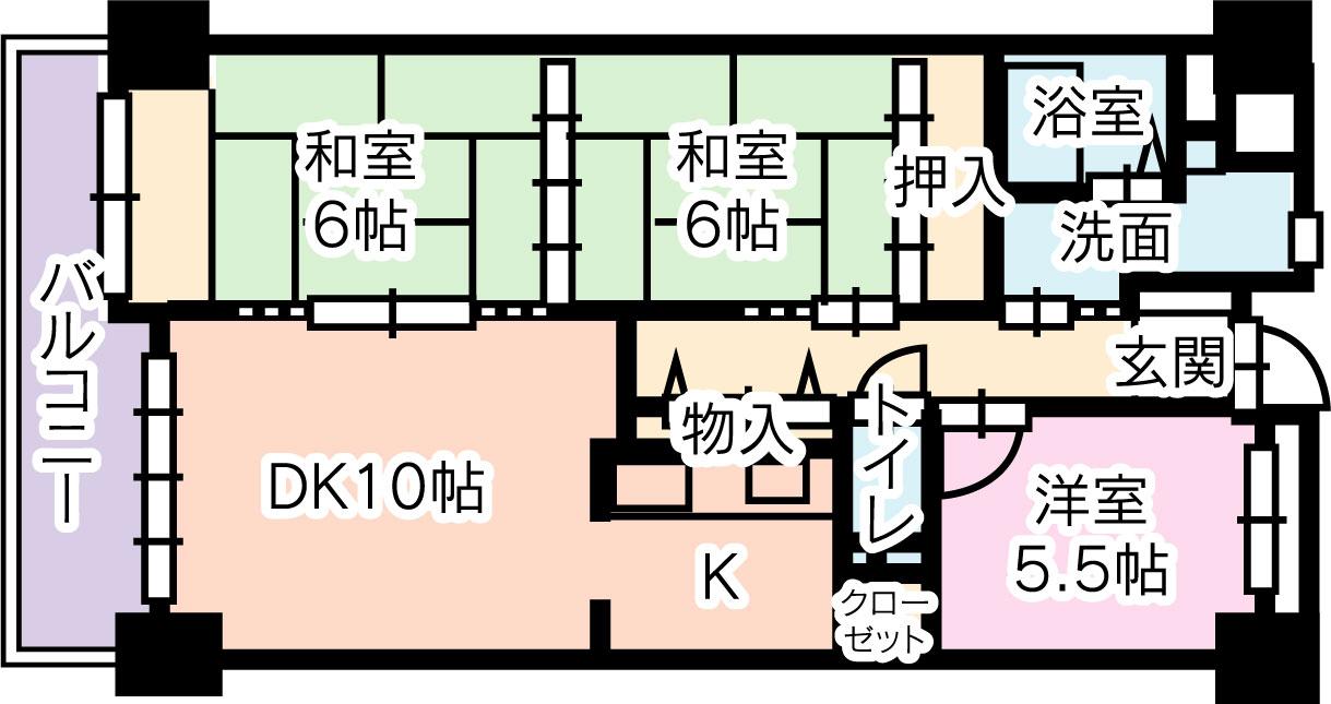 サーパス二番町の間取り