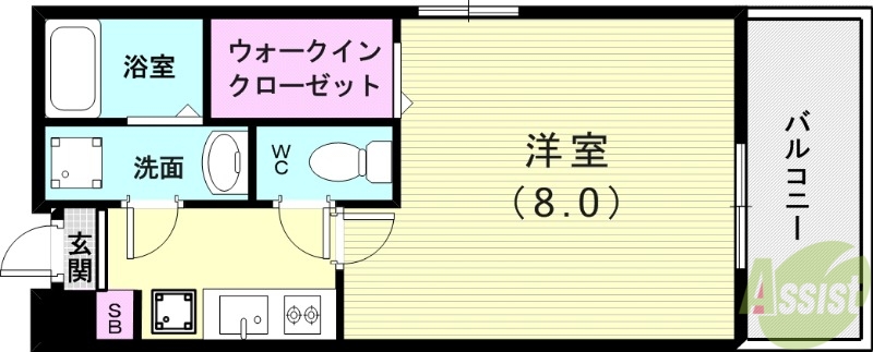 DITAエハコ垂水シーテラスの間取り