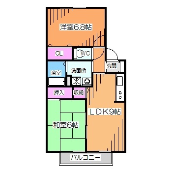 トリヴァンベール松川の間取り