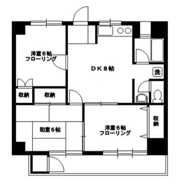 向原スカイハイツの間取り