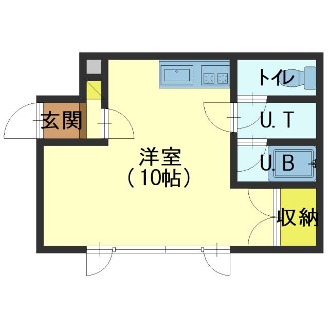 函館市亀田本町のアパートの間取り