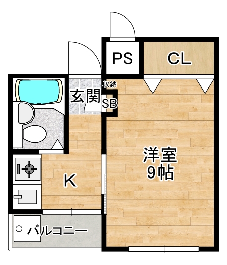 吹田市千里山東のマンションの間取り