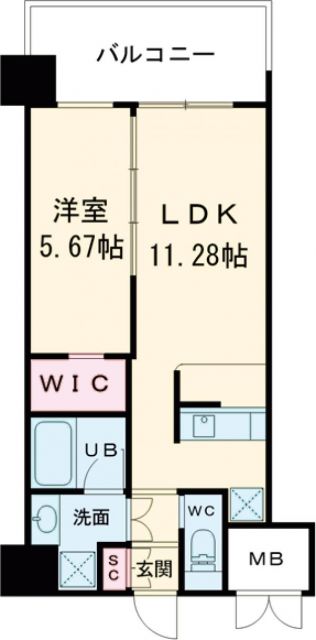 プレジオ森河内ASIANの間取り