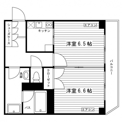 秋津学生マンションの間取り