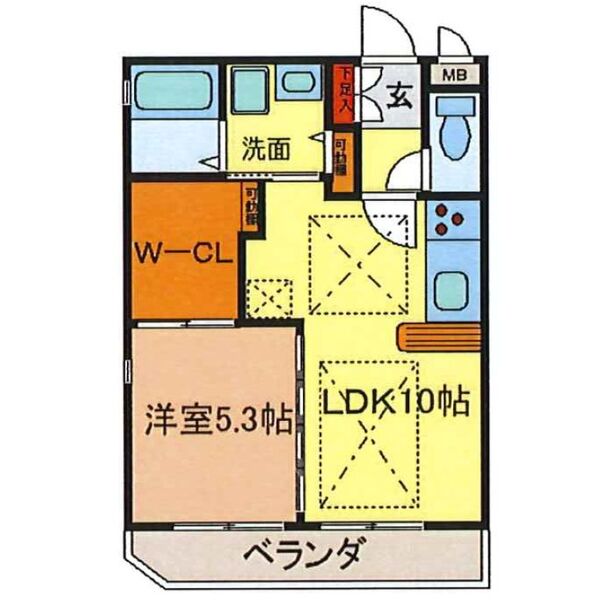 名古屋市千種区城木町のマンションの間取り