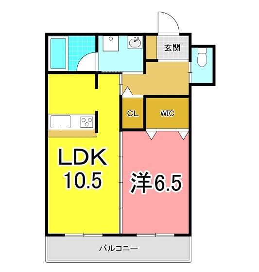 明石市魚住町住吉のアパートの間取り