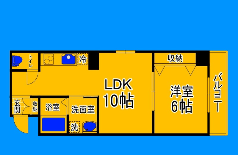 【堺市堺区戎之町東のマンションの間取り】