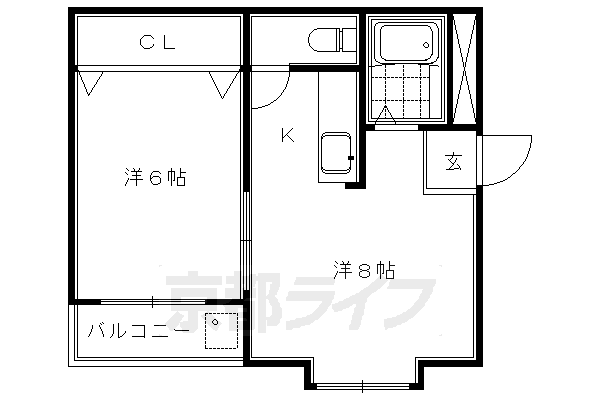 シティハイツ池亀の間取り