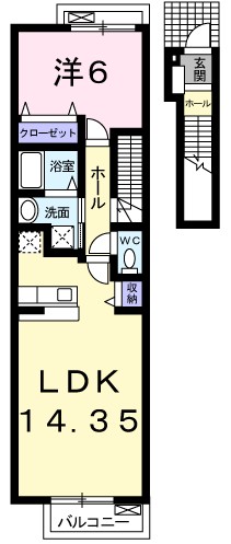 クレールの間取り