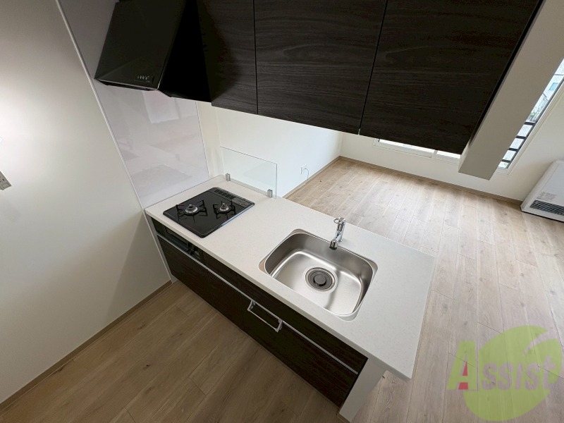 キッチン　システムキッチンなので、すぐお料理に使えます！