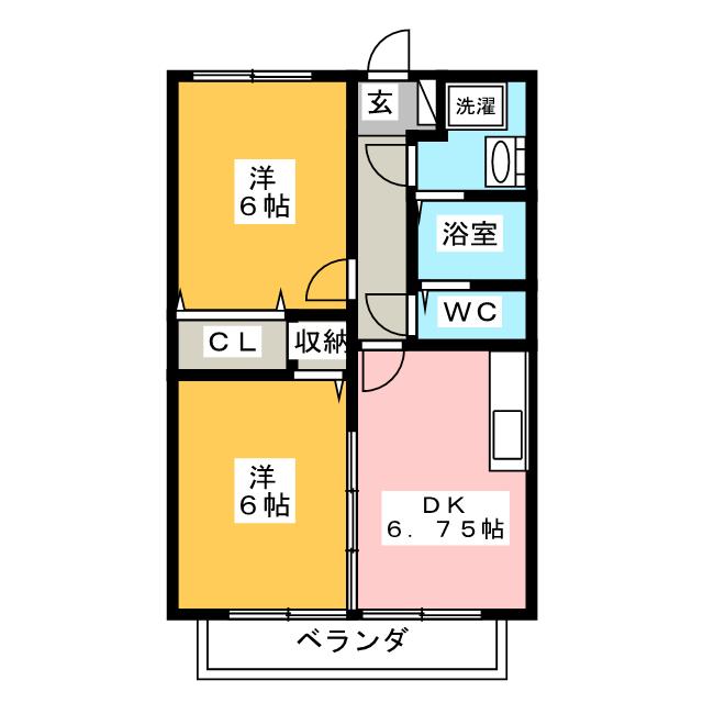 キャッスル岩下の間取り