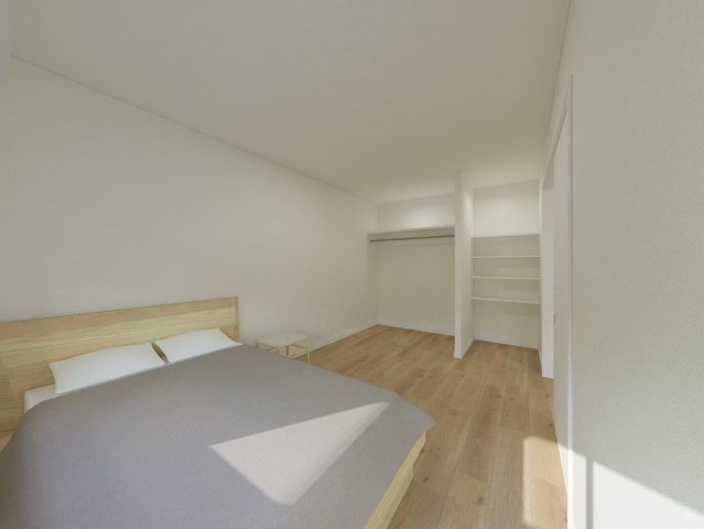 その他　実際の間取り・寸法から作成したイメージパースです。 寝室には