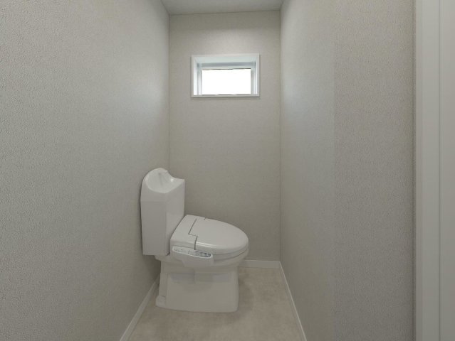 トイレ　実際の間取り・寸法から作成したイメージパースです。 のトイレ