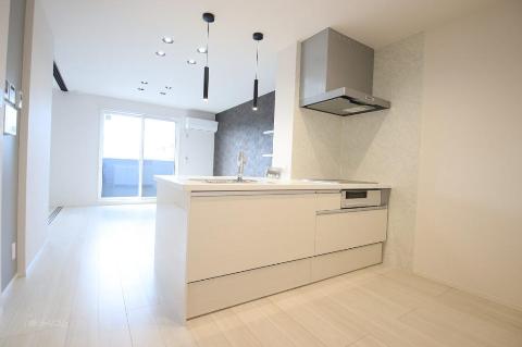 キッチン　IH＆グリル付システムキッチン（イメージ）