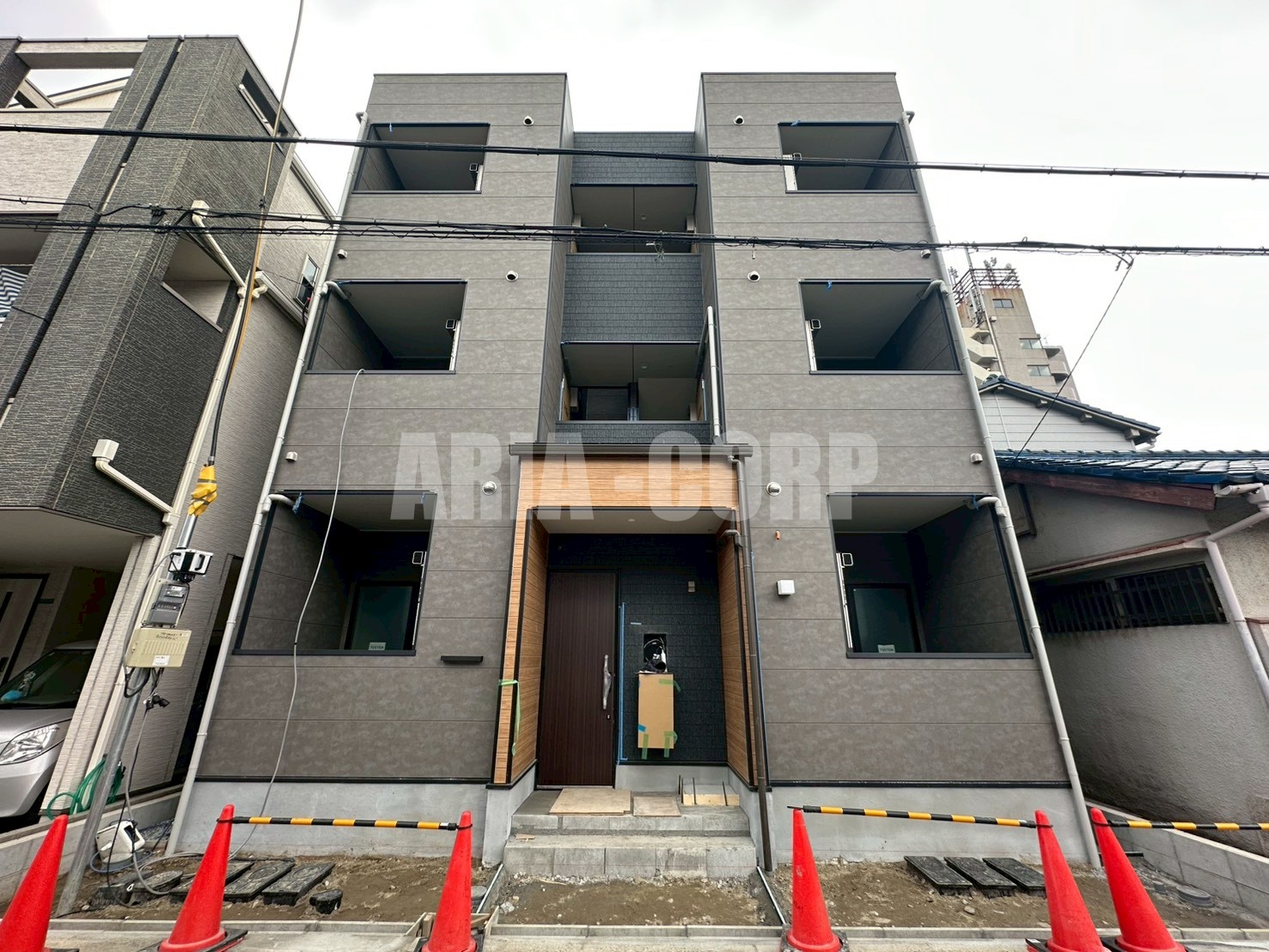 建物外観　2026年完成、大手ハウスメーカー施工のデザイナーズアパート