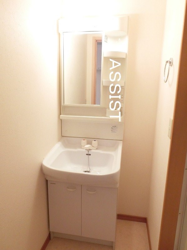 洗面設備　写真：設備同仕様の別号室です