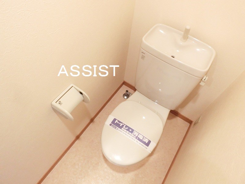 トイレ　写真：設備同仕様の別号室です