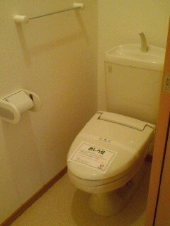 トイレ　落ち着いた色調のトイレです