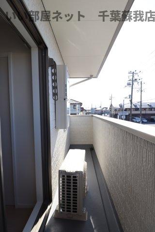 バルコニー　お洗濯にも便利なバルコニー付き