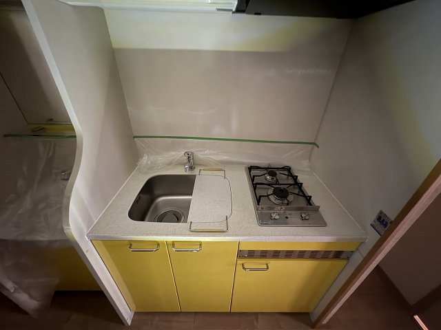 キッチン　コンパクトなキッチンで掃除もラクラク