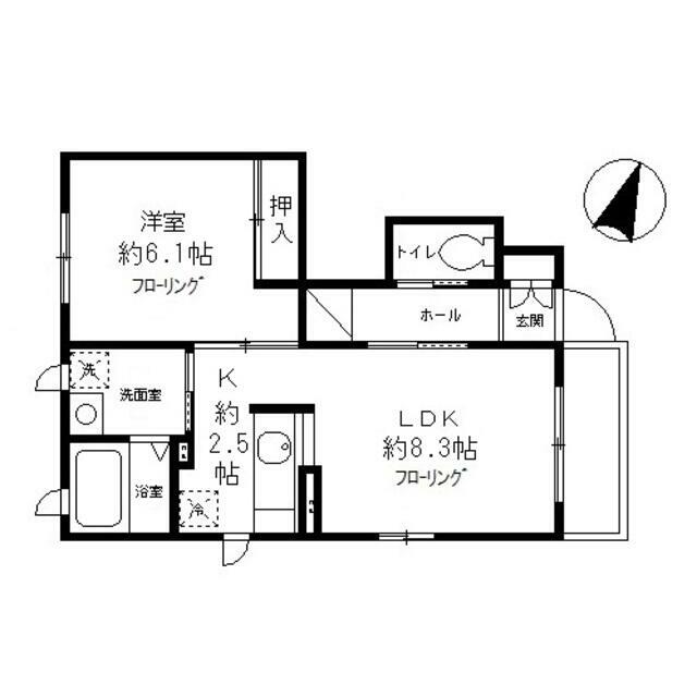 チェレスタ笹塚 部屋番号:101の間取り写真
