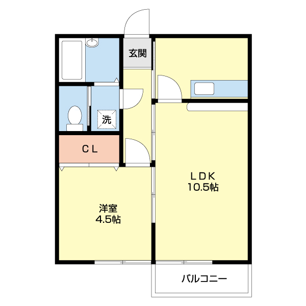 ラルジュ岡町の間取り写真