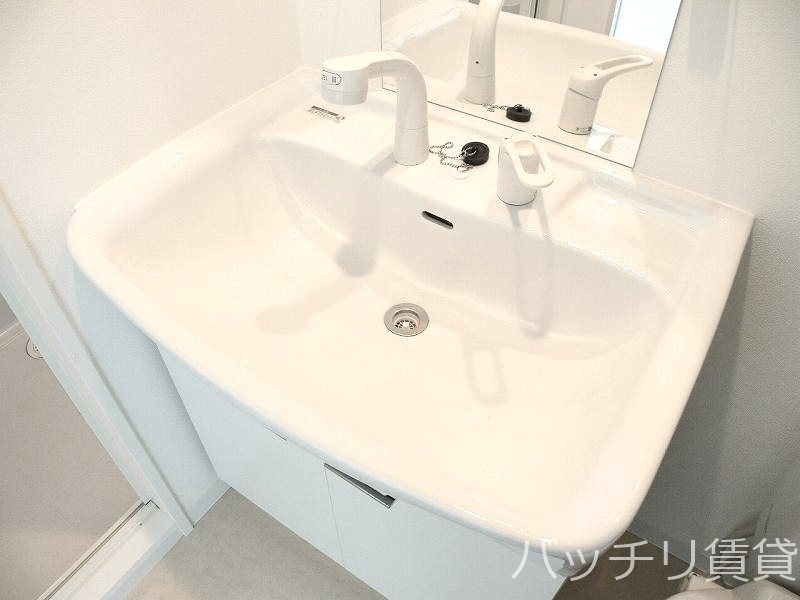 洗面設備　別号室タイプの為、現状を優先いたします