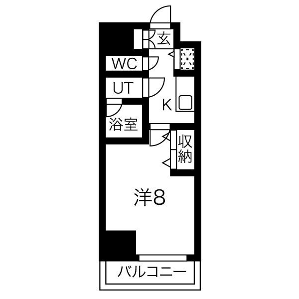 ONE ROOF FLAT TENJINBASHIの間取り写真