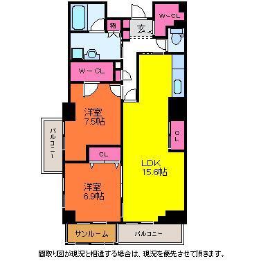 パルステージ関屋の間取り写真