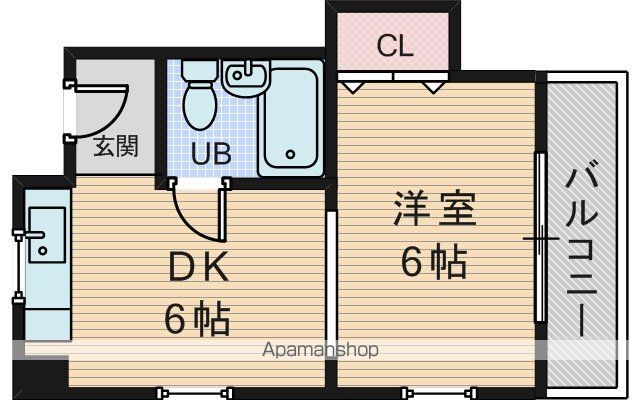 阪急宝塚線 服部天神駅 徒歩5分 3階建 築42年の間取り写真